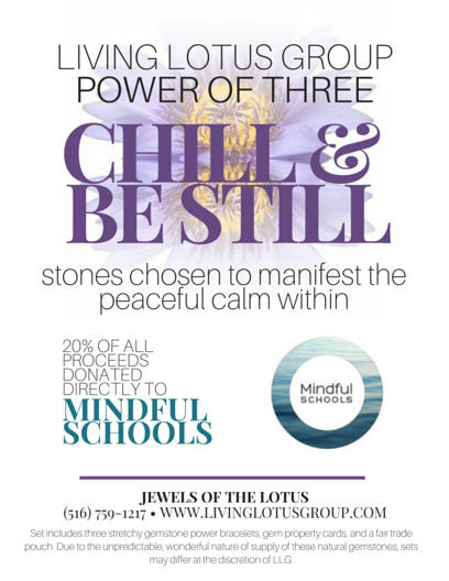 Power of Three Bracelet Set: Chill and Be Still/ Mindful Schools