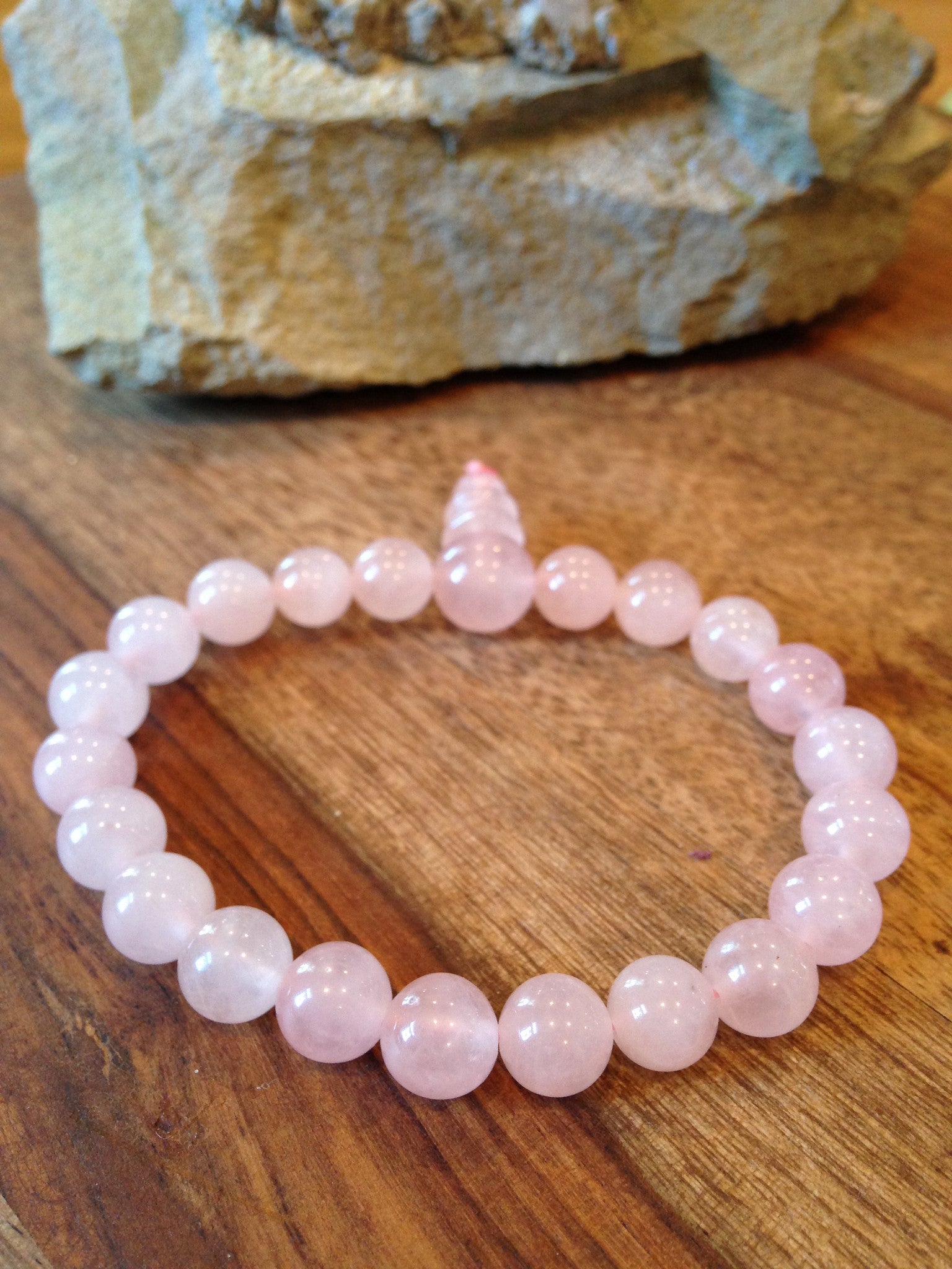 Genuine Rose Quartz Power Bracelet