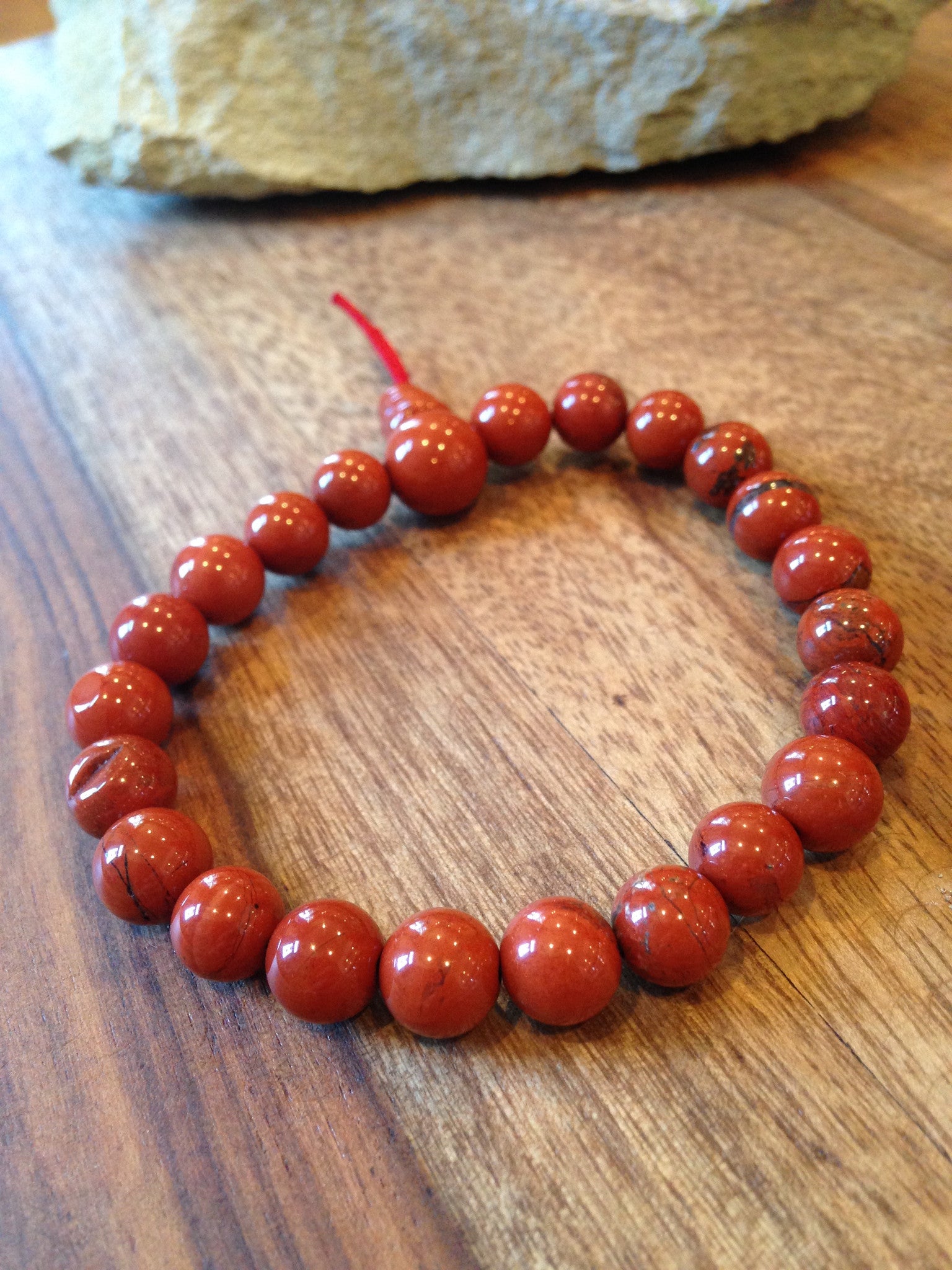 Genuine Red Jasper Power Bracelet