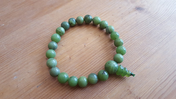 Single Genuine Nephrite Jade Power Bracelet