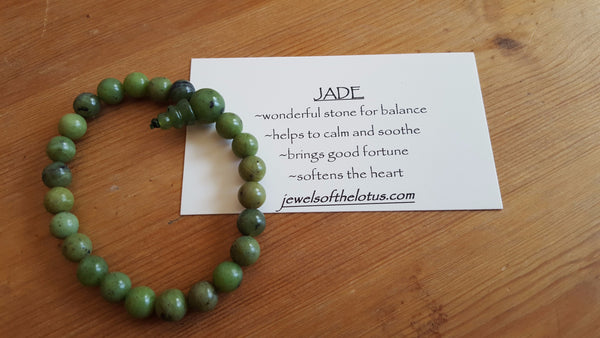 Single Genuine Nephrite Jade Power Bracelet (with property card)
