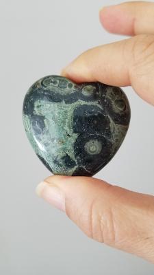 Kambaba Jasper Heart Stone