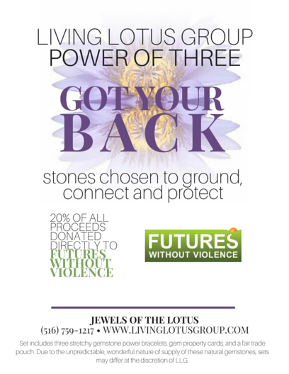 Power of Three Bracelet Set: Got Your Back/ Futures Without Violence