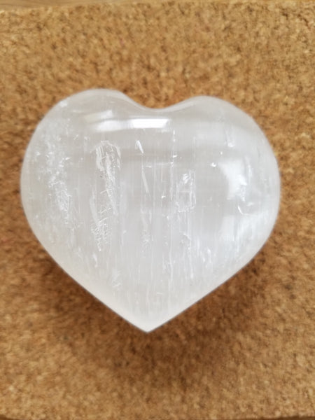 Genuine Selenite Heart