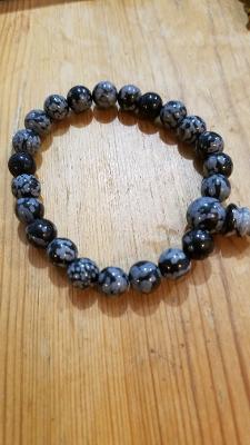 Snowflake Obsidian Power Bracelets