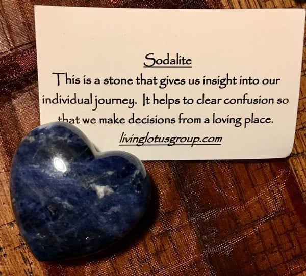 Genuine Sodalite Heart Stone