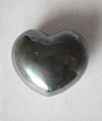 Genuine Hematite Heart Stone