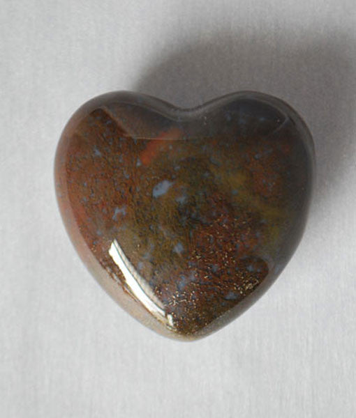 Genuine Bloodstone Heart Stone
