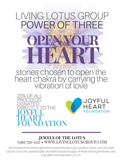 Power of Three Bracelet Set: Open Your Heart- Joyful Heart Foundation